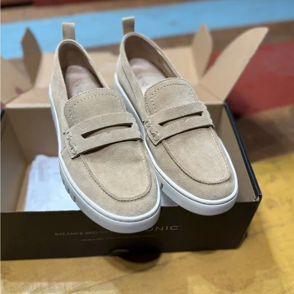 Vionic Sand Suede Uptown Loafers - Picture 1 of 5